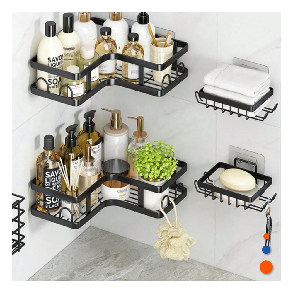 Organizador Esquinero Vertical 5 Piezas Negro para Espacios Reducidos Y Papel Regalo