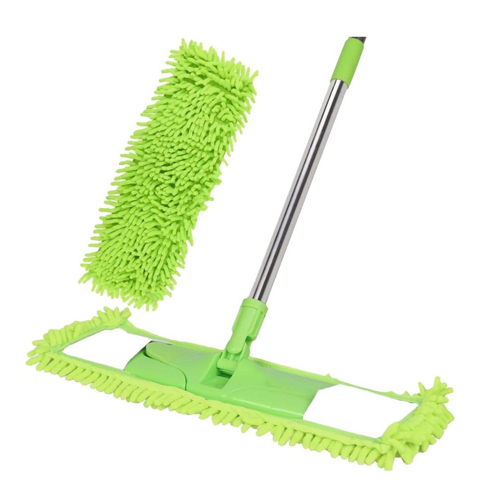 Trapedor Rectangular de Microfibra Verde Suave y Resistente para Pisos Y Regalo Sticker