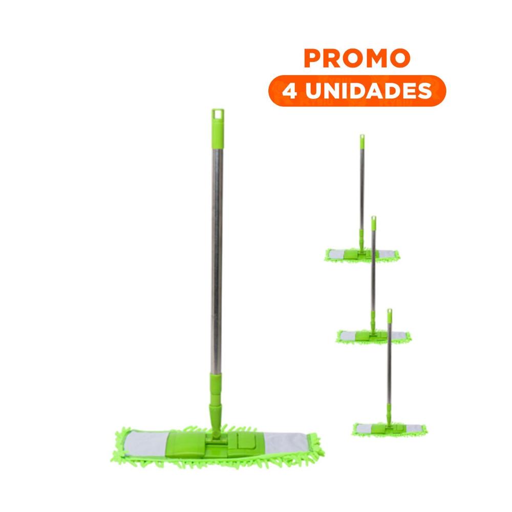 Pack4 Textil Rectangular de Microfibra Verde de Secado Rapido Uso Diario