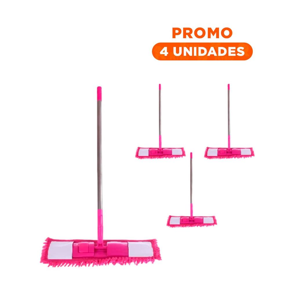 Pack4 Textil Rectangular de Microfibra Fucsia de Secado Rapido Uso Diario