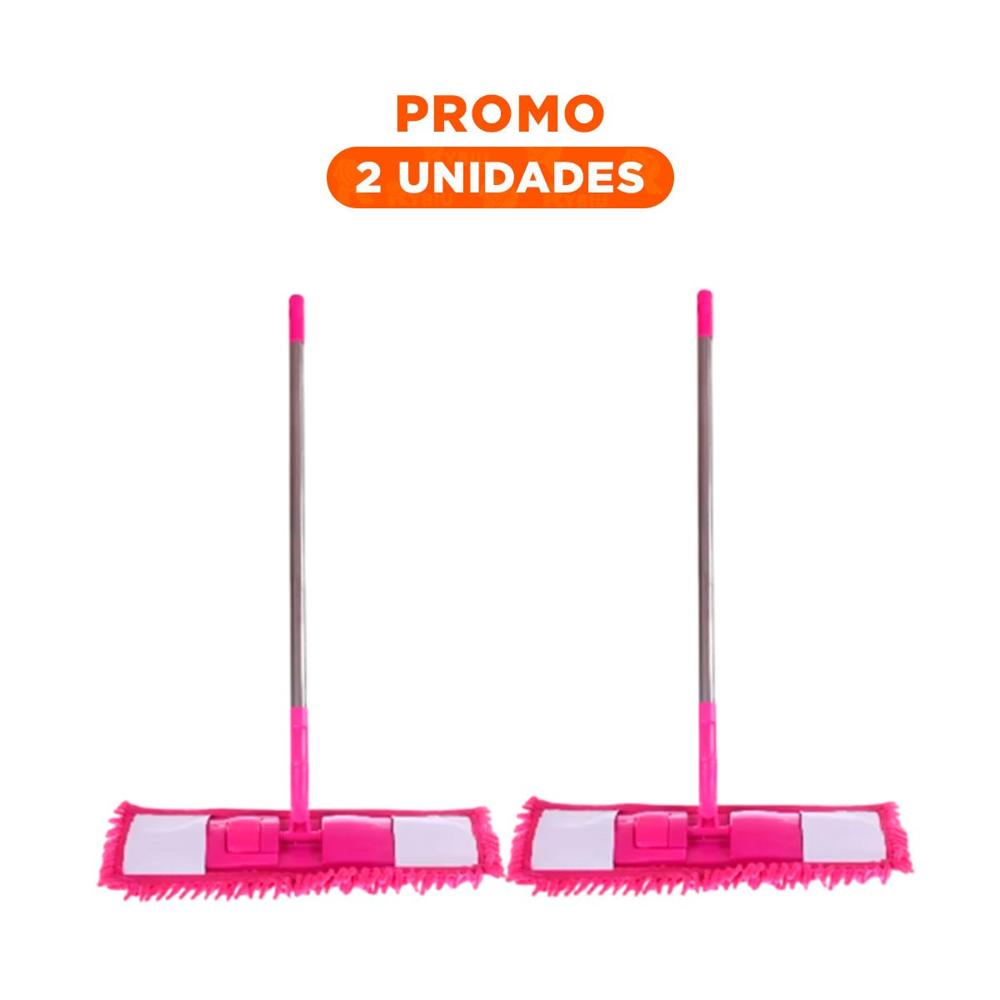 Pack2 Textil Rectangular de Microfibra Fucsia Suave y Resistente para Pisos Y Regalo Sticker