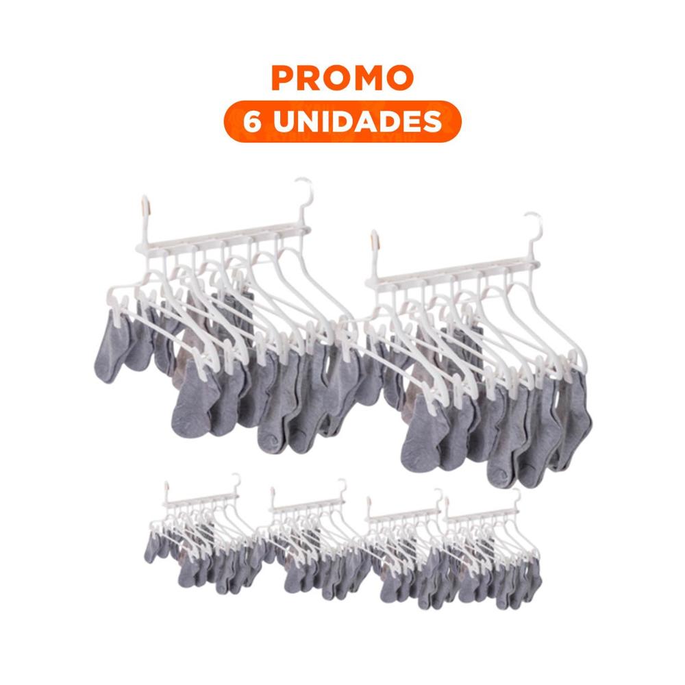 Pack6 Estructura Plegable 6 en 1 Blanco Moderno para Orden en Habitacion Y Regalo Sticker
