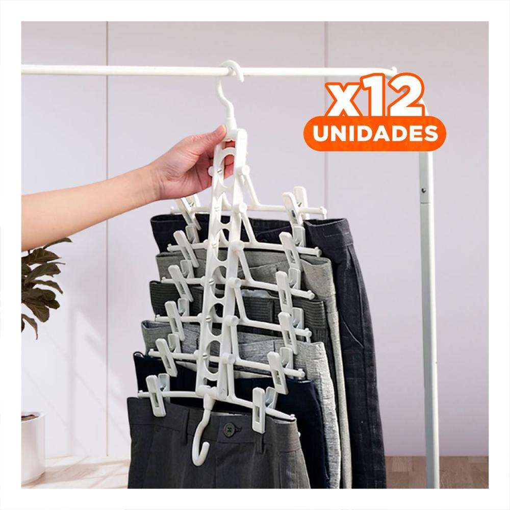 Pack12 Modulo Plegable 6 en 1 Blanco Multifuncional para Organizar Ropa Y Papel Regalo