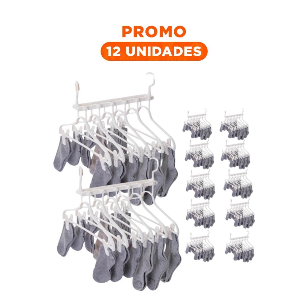 Pack12 Estructura Plegable 6 en 1 Blanco Funcional para Almacenamiento Diario