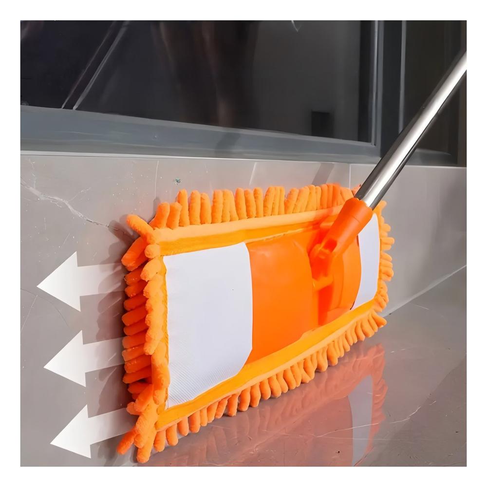 Trapedor Rectangular de Microfibra Naranja Practico para Limpieza General Y notas