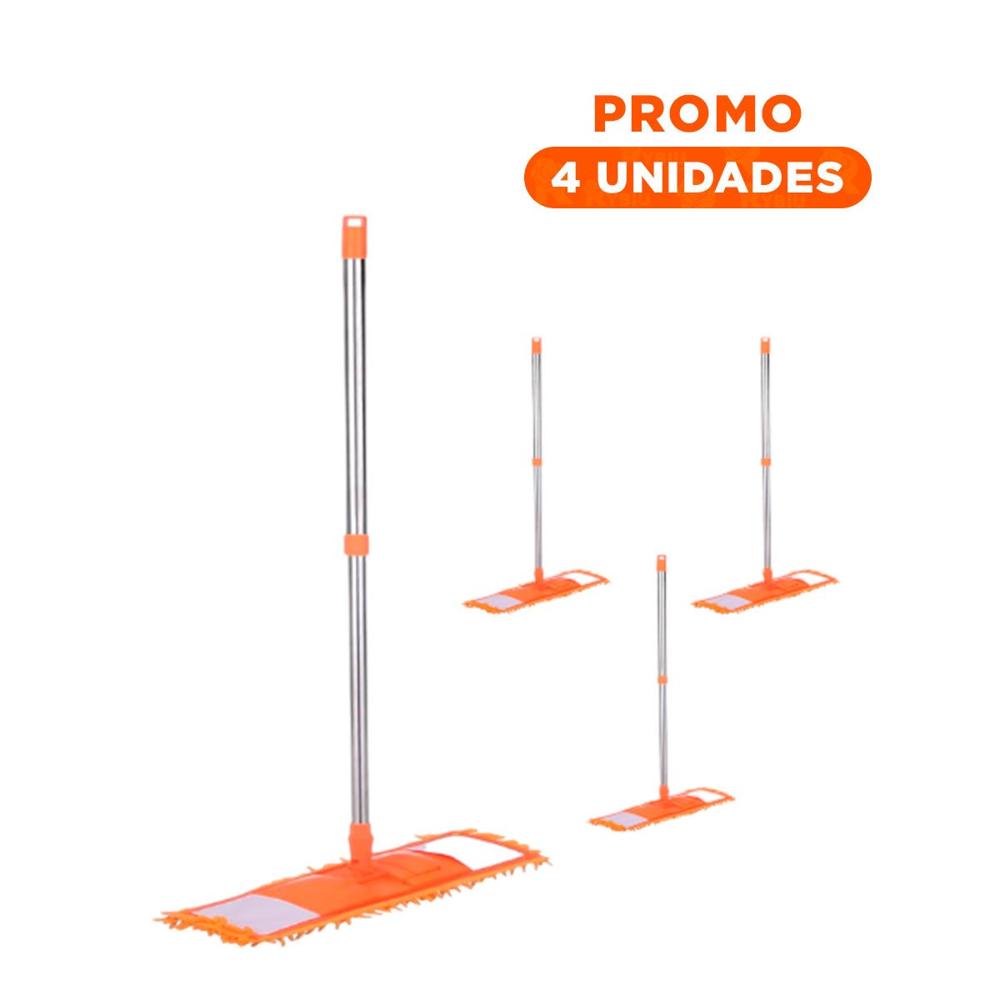 Pack4 Textil Rectangular de Microfibra Naranja de Secado Rapido Uso Diario
