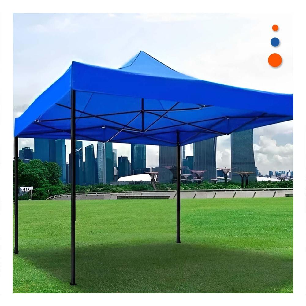 Toldo Plegable para Jardin con Dimensiones 3x3x2.3m y Presentacion Color Azul Y Notas