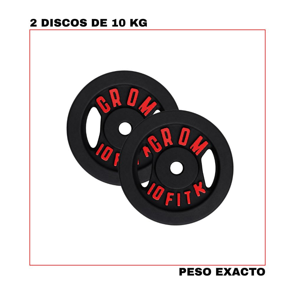 Par de discos de 10 Kg