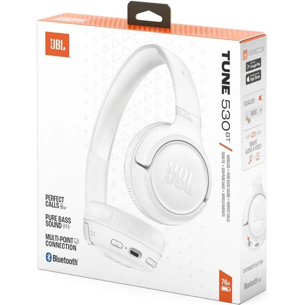 JBL TUNE 530 BT AUDIFONO BLUETOOTH COLOR BLANCO