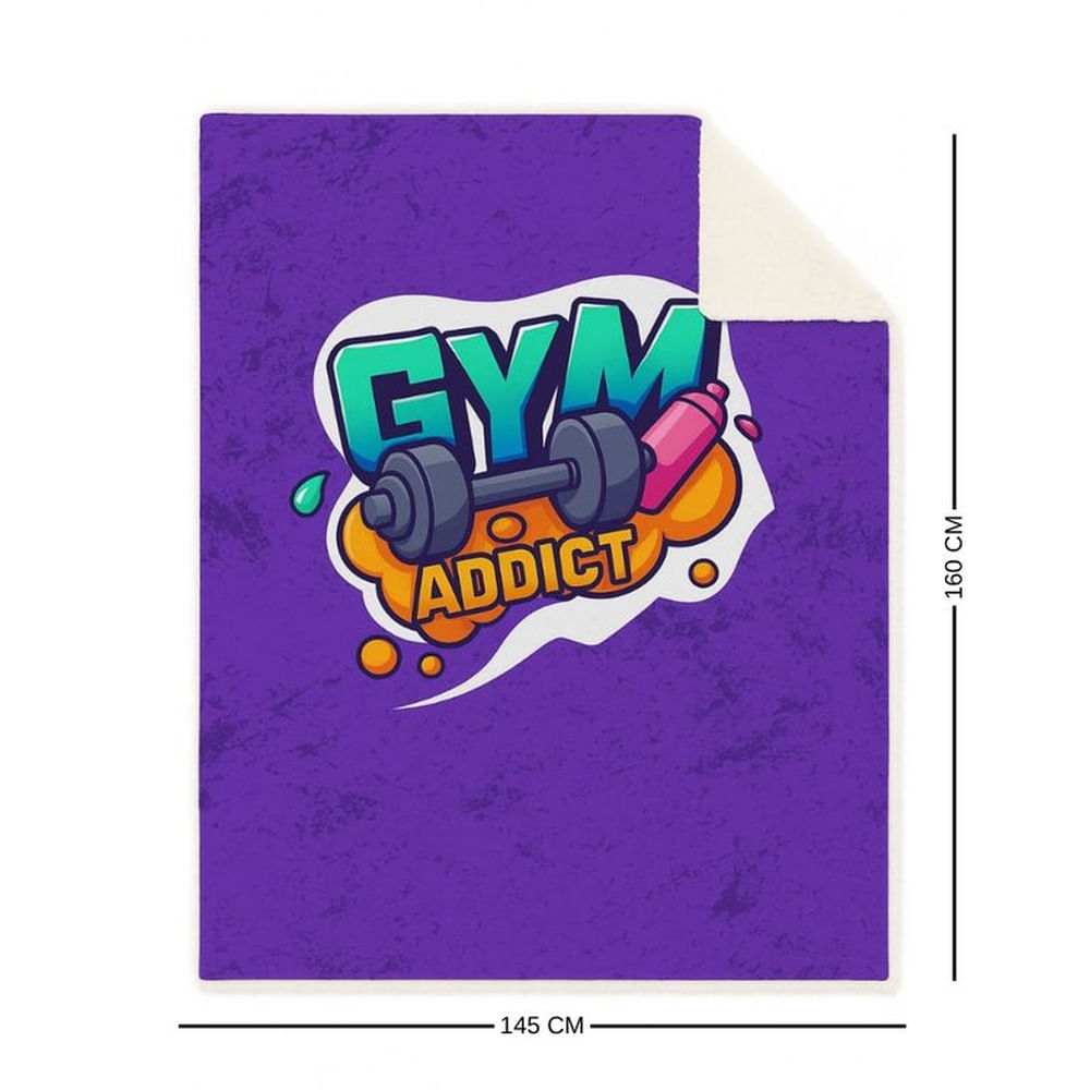 Manta Sherpa Valuma Gym Addict 160cm x 145cm Multicolor