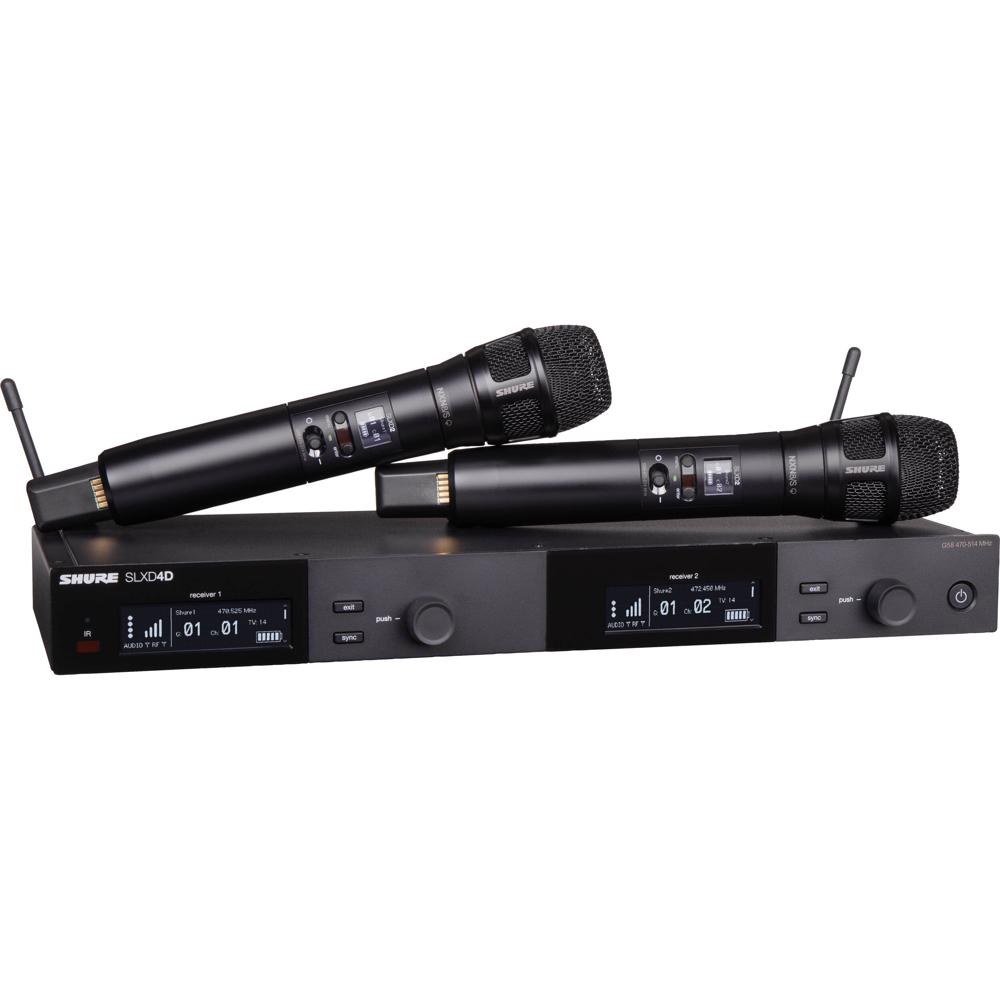 Shure SLXD24D N8S Sistema de Microfono Inalambrico de Mano Doble Canal con Capsulas Sup
