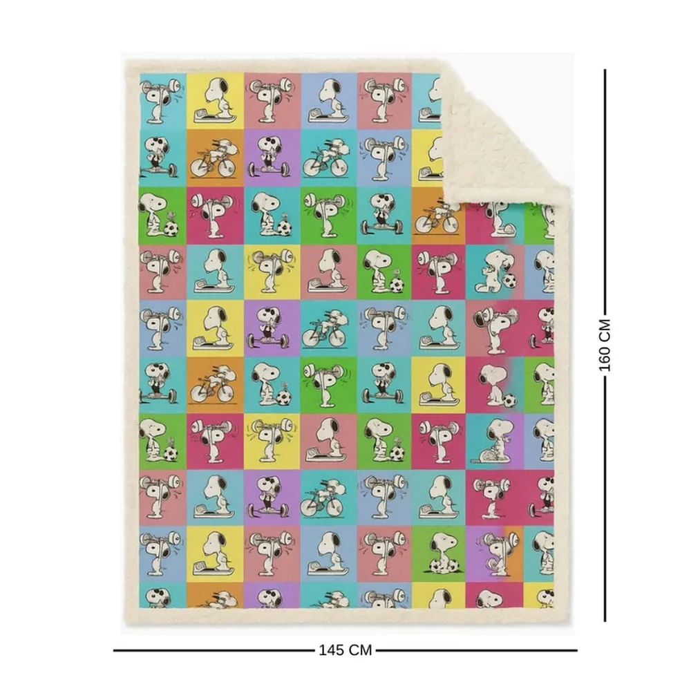 Manta Sherpa Valuma SnooPower 160cm x 145cm Multicolor