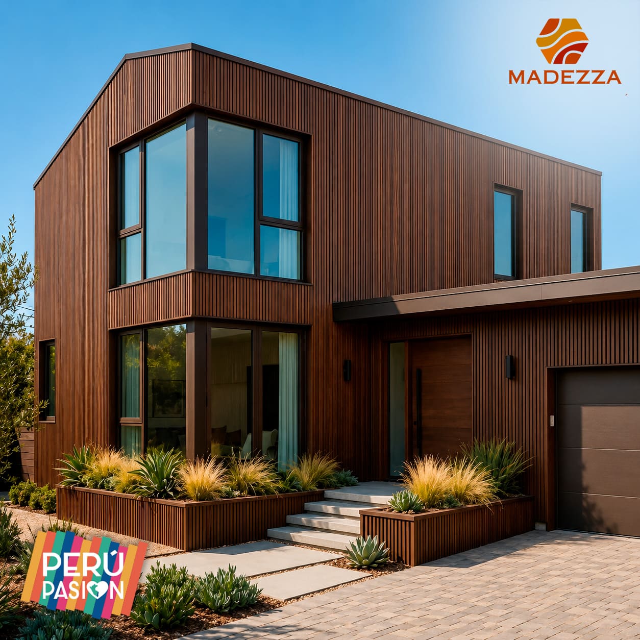 Wall Panel Wpc Exterior Unidad Wengue Cuadrado