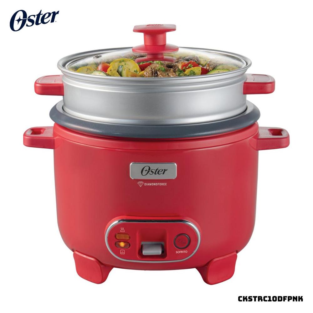 ARROCERA OSTER DIAMONDFORCE 10 TAZAS SANDIA CON VAPORERA - CKSTRC10DFPNK