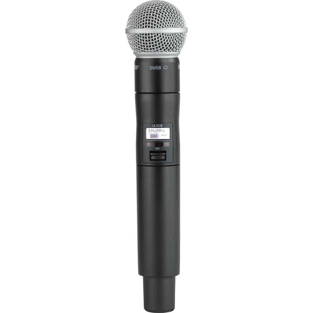 Shure ULXD2 SM58 Microfono Inalambrico Digital de Mano con Capsula SM58 Patron Cardio