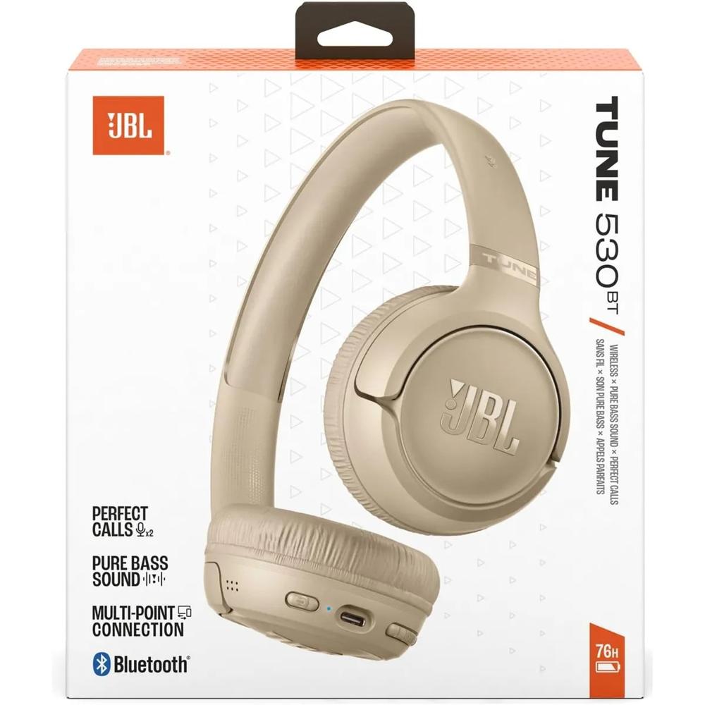 JBL TUNE 530 BT AUDIFONO BLUETOOTH COLOR BEIGE