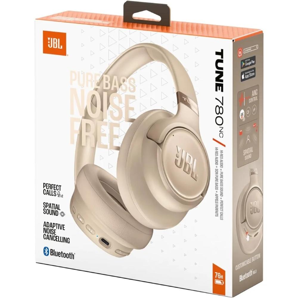 Audífonos JBL Tune 780NC Bluetooth 6.0 - Beige