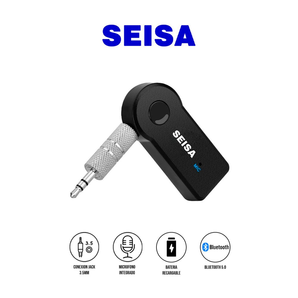 Receptor Bluetooth BT-350 Recargable con AUX 3.5 mm, Manos Libres y Cancelación de Ruido