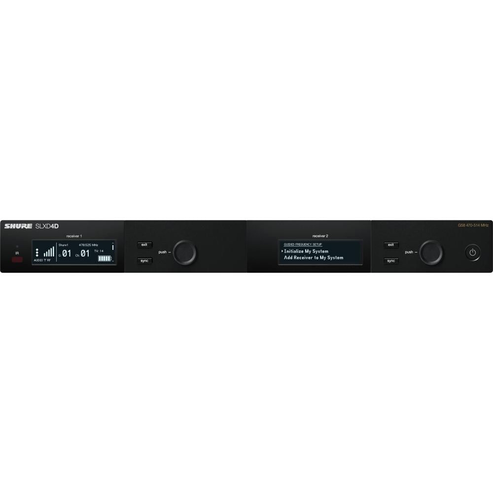 Shure Receptor Inalambrico Digital Dual SLXD4D G58 470 a 514 MHz - 1760 Frecuencias 2
