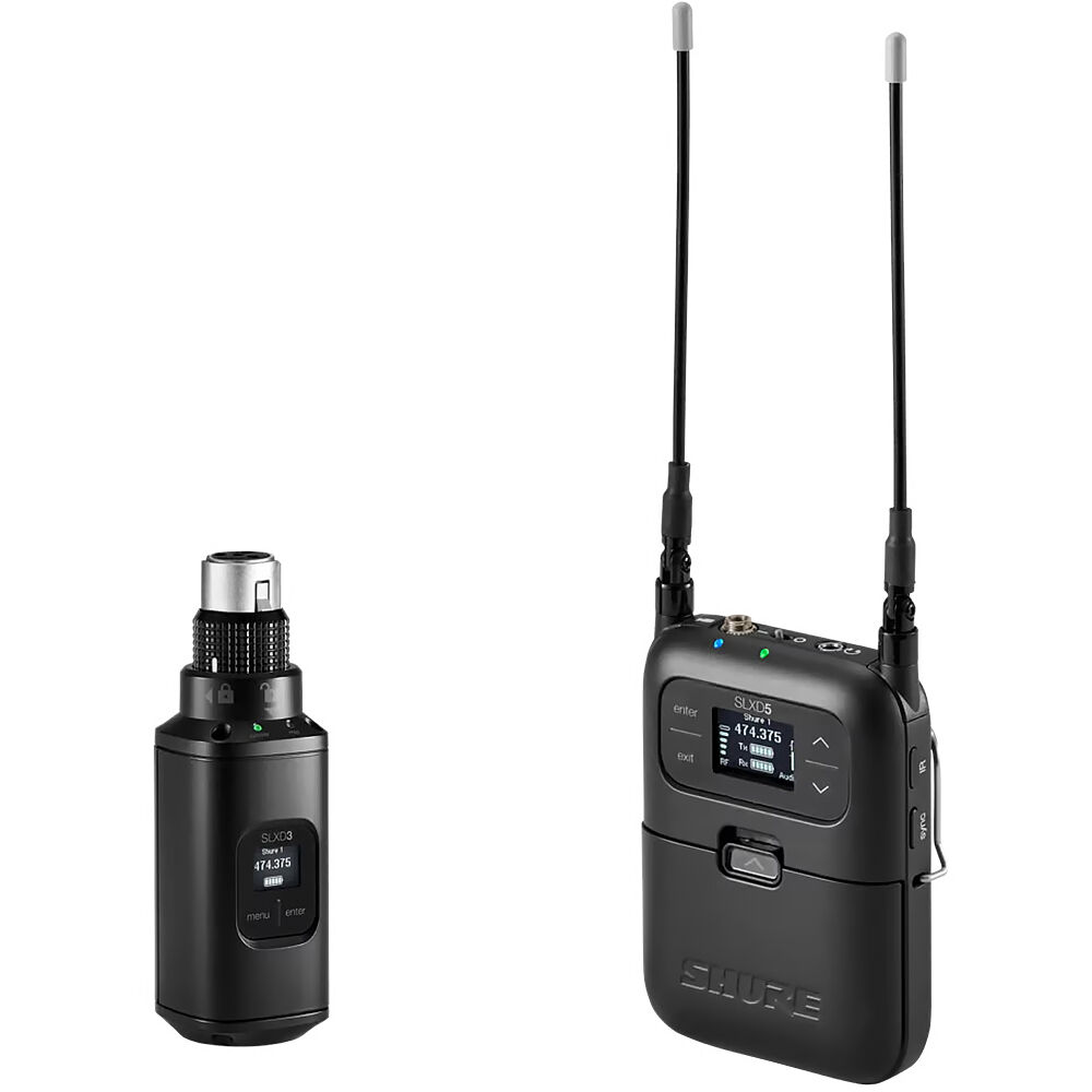 Shure SLXD35 Sistema de Transmisor Inalambrico Digital para Camara - G58 470 a 514 MHz