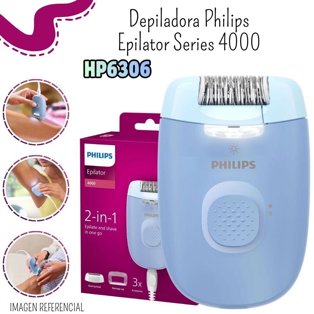 DEPILADORA EPILATOR PHILIPS BRE24700 SERIES 4000