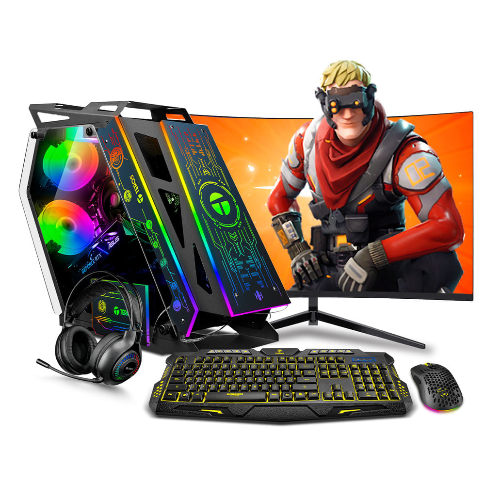 COMPUTADORA PC GAMER HAKU RYZEN 7 5700 32GB 500GB RTX3050 6GB 24 CURVO MIPCLISTA - PCGAMER