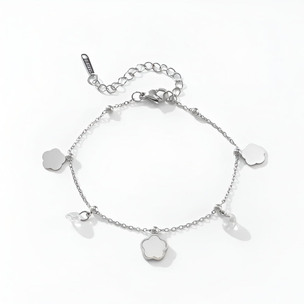 Pulsera para mujer acero inoxidable Lia plateada