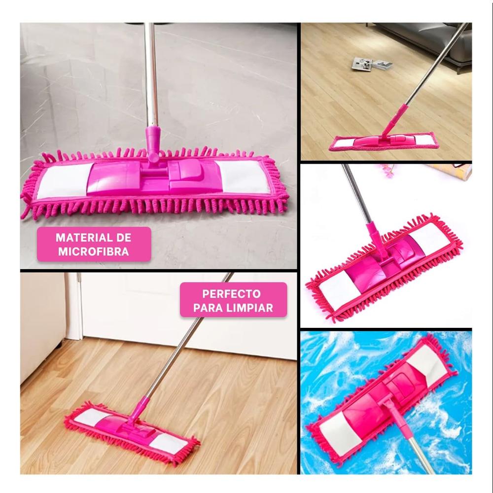 Trapedor Rectangular de Microfibra Fucsia de Secado Rapido Uso Diario Y Ligas Regalo
