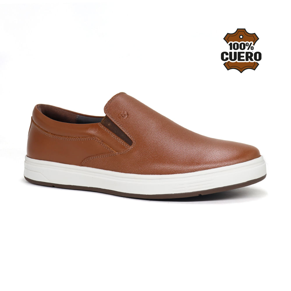 Zapatos Casuales Hombre Cuero ZP24-CL26Q3 Habano 38