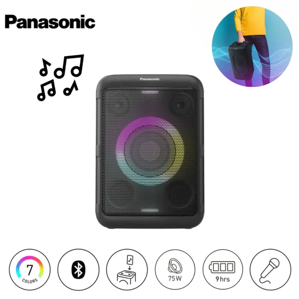 Parlante Bluetooth Inalámbrico Panasonic Sc-bmax5e-k 75w Color Negro