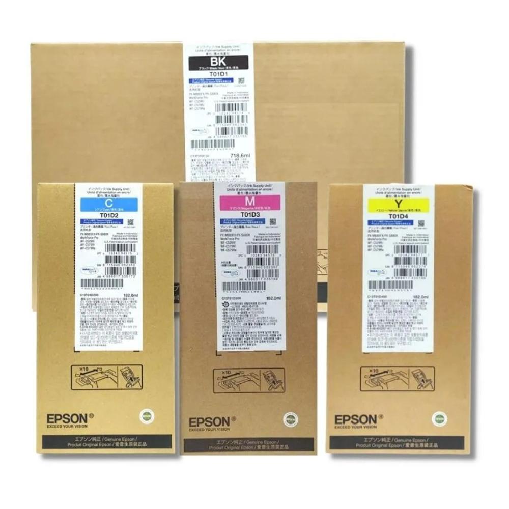 Kit de Tintas Epson T01D (4colores) XXL - WorkForce Pro WF-C529R/C579R/C579RA/PX-M880FX/S880X