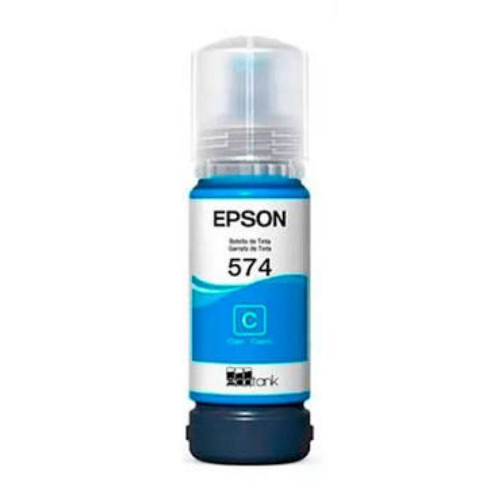 Botella de Tinta Epson T574 Cian 70ml para EcoTank L8050/L18050