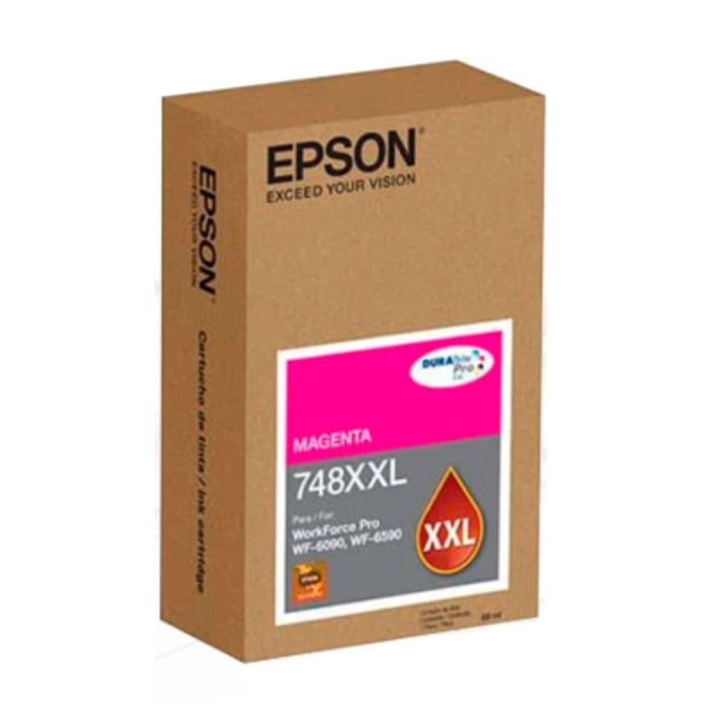 Cartucho de Tinta EPSON T748XXL Magenta para WorkForce Pro WF-6090 WF-6590