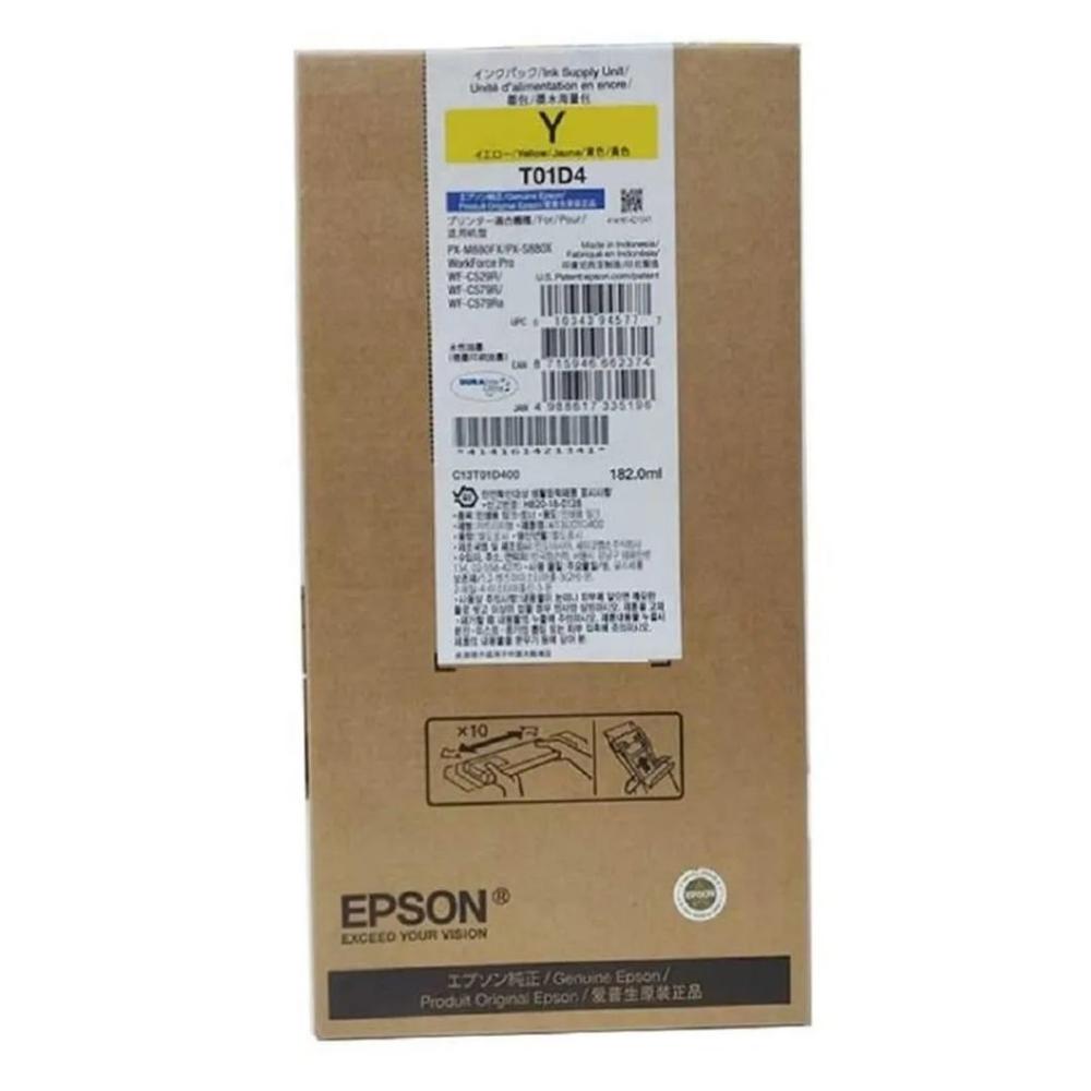 Bolsa de Tinta Epson T01D4 Amarillo 182ml XXL - WorkForce Pro WF-C529R/C579R/C579RA/PX-M880FX/S880X