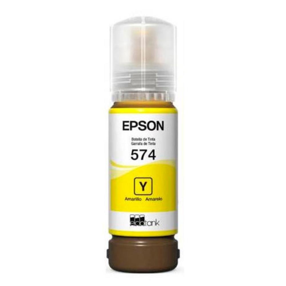 Botella de Tinta Epson T574 Amarillo 70ml para EcoTank L8050/L18050
