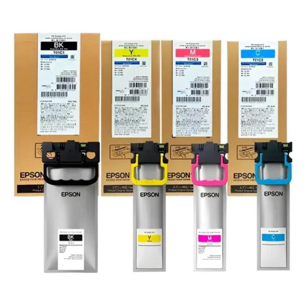 Kit de Tintas Originales Epson T01C (4 colores) para WorkForce Pro WF-C529R/C579R/C579RA