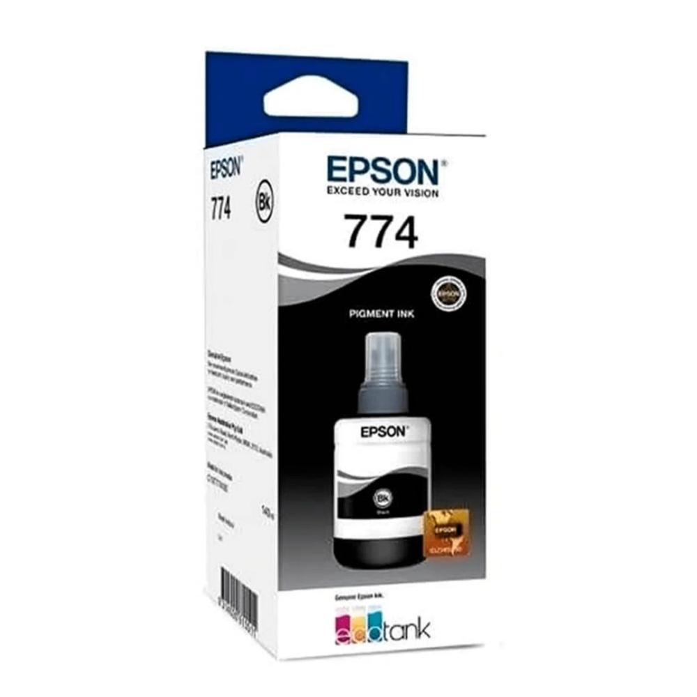 Botella de Tinta EPSON 774 Negro 140 ml para M100 M105 M200 M205 L1455 L655 L656