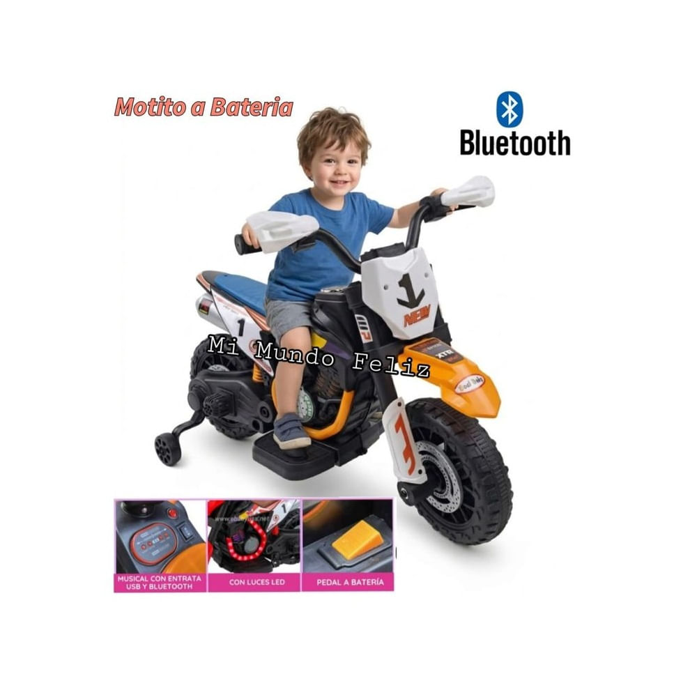 Carrito para Niños Cuatrimoto Musical Push Electrico