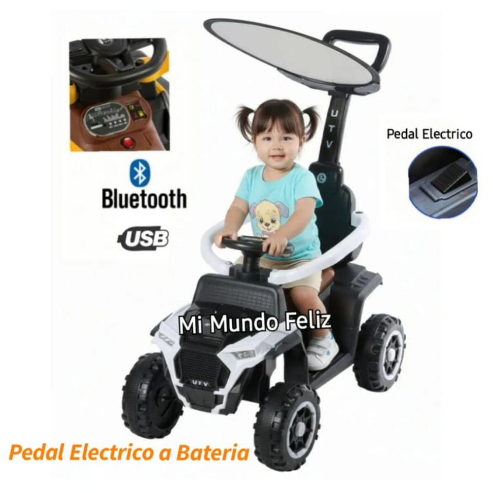 Carrito para Niños Buggie con Guiador Musical Grande