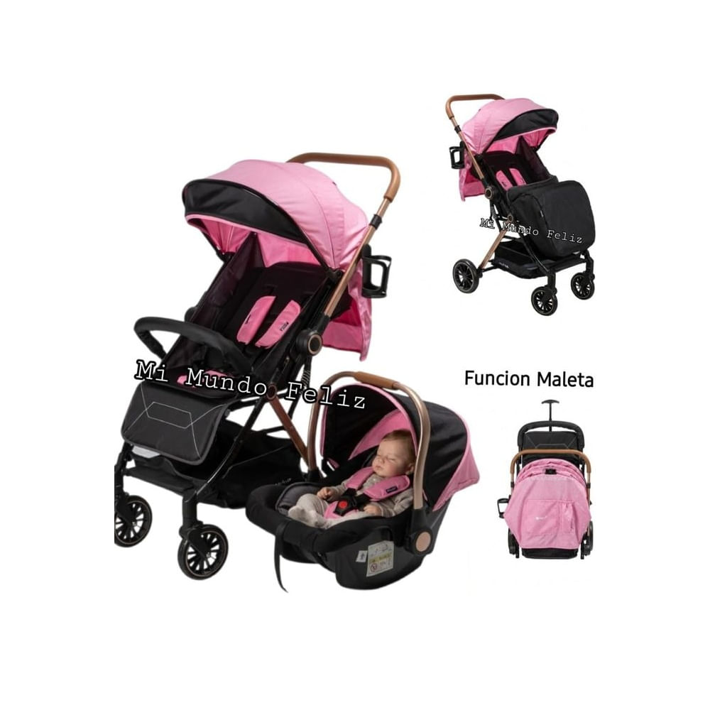 Coche para Bebe Malet con Portabebe Rosa Rosado claro