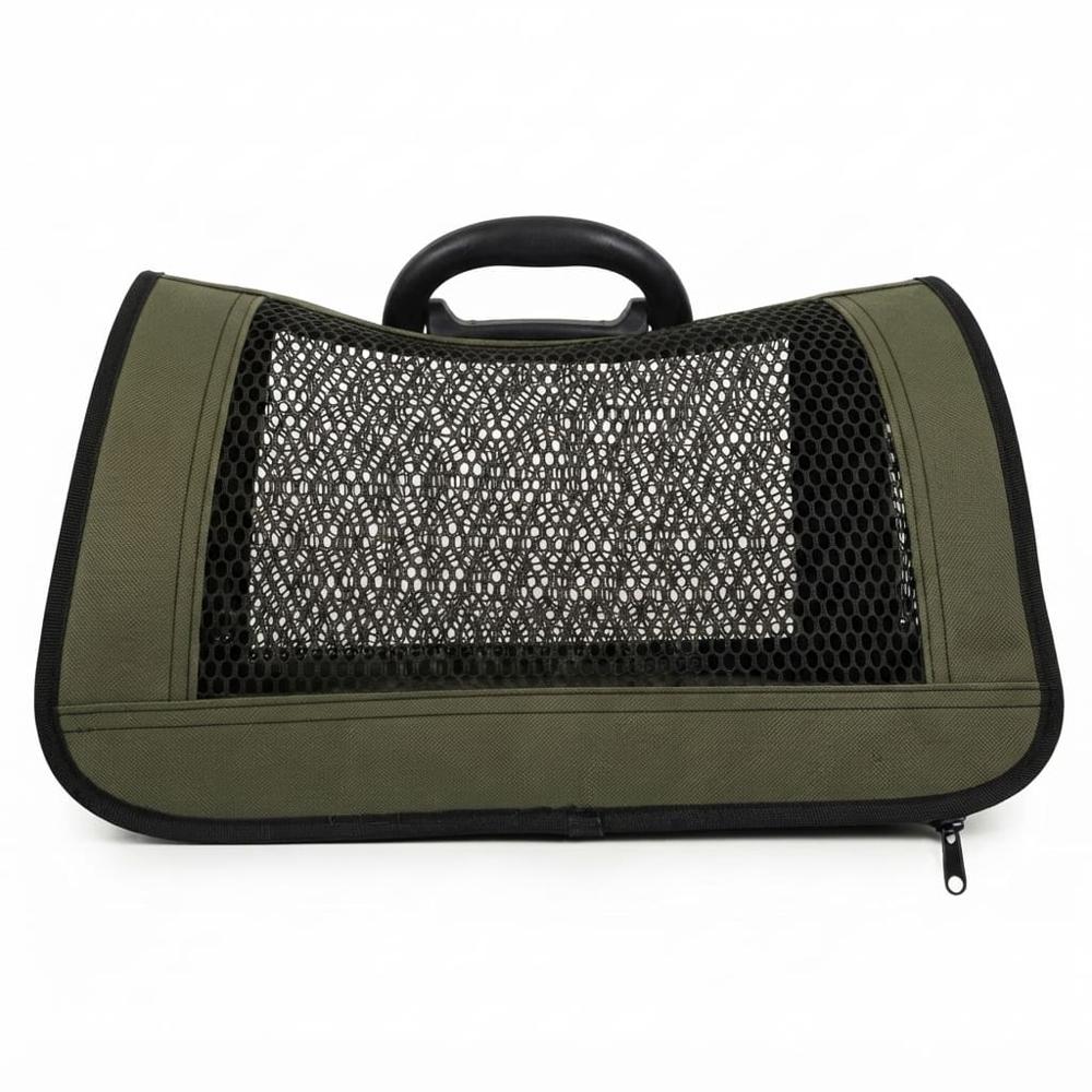 Bolso Transportador Plegable para Gatos Cómodo Ventilado y Seguro - 40x24x24 - VERDE