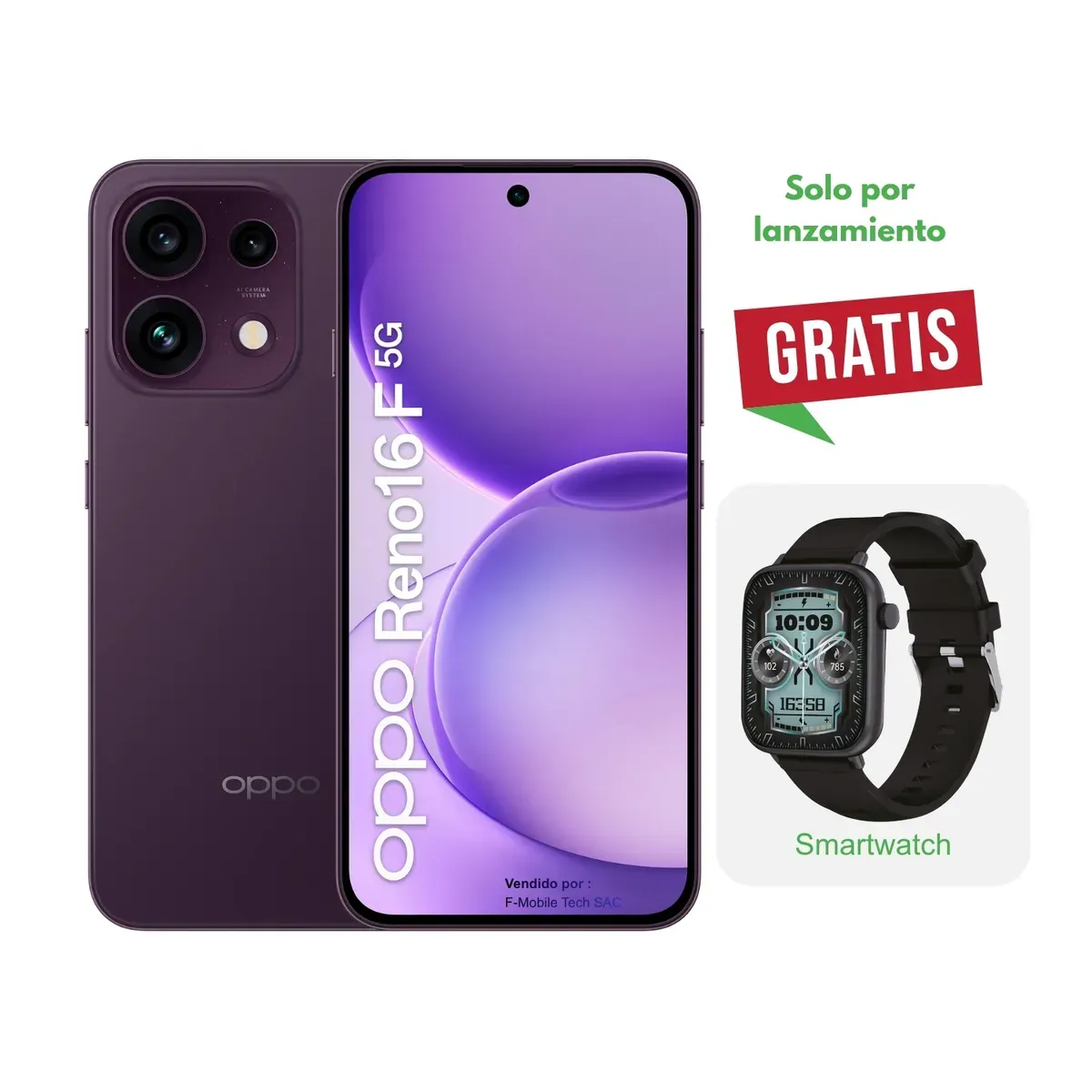 Oppo Reno 16 F 5G 8RAM 256GB Violeta
