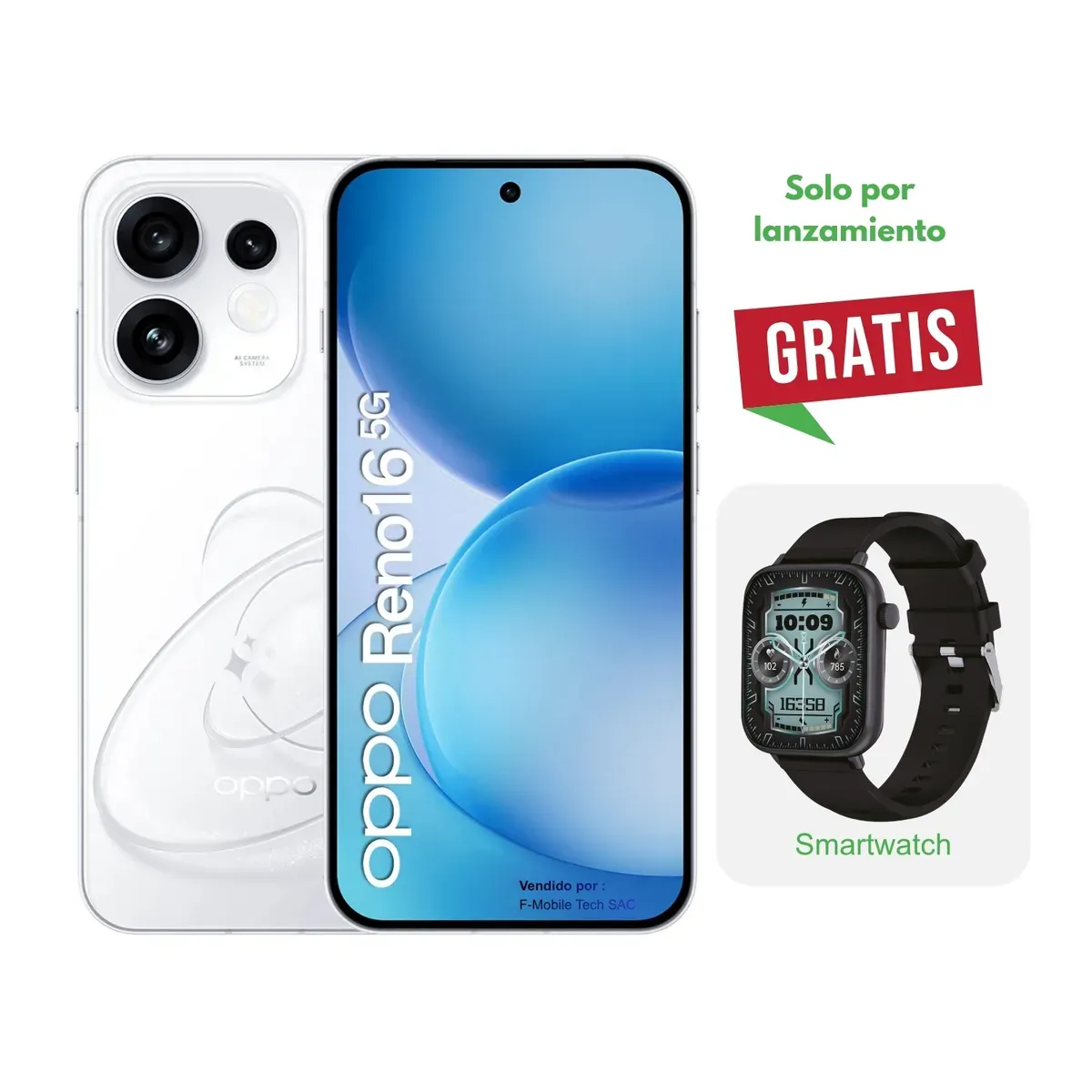 Oppo Reno 16 5G 8RAM 256GB Blanco