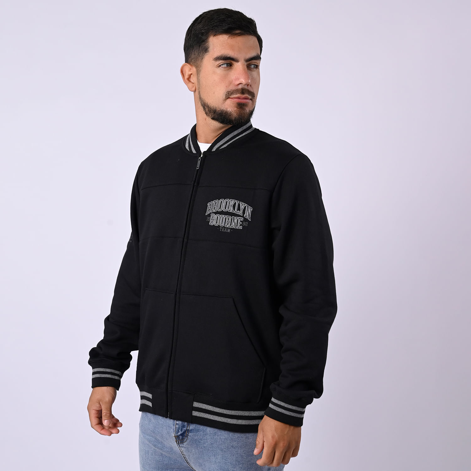 Polera Hombre Ludwig H26 Bourne Negro Talla M