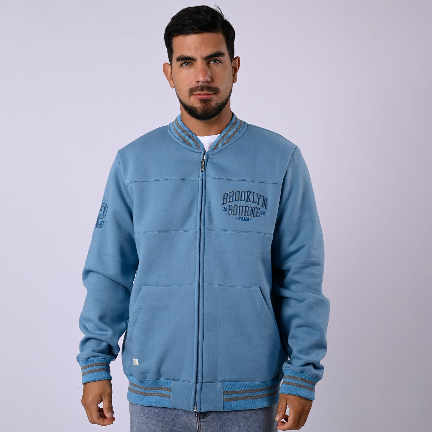Polera Hombre Ludwig H26 Bourne Azul Denim Talla M