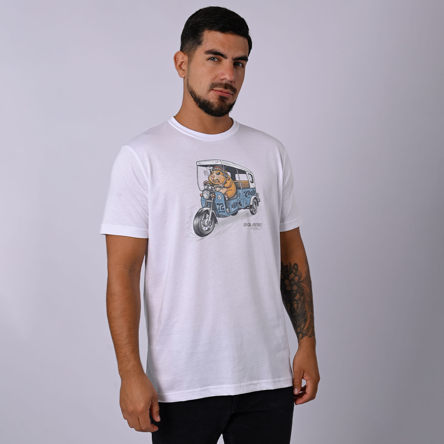 Polo Manga Corta Hombre Clasico 011 H26 Bourne Blanco Talla M