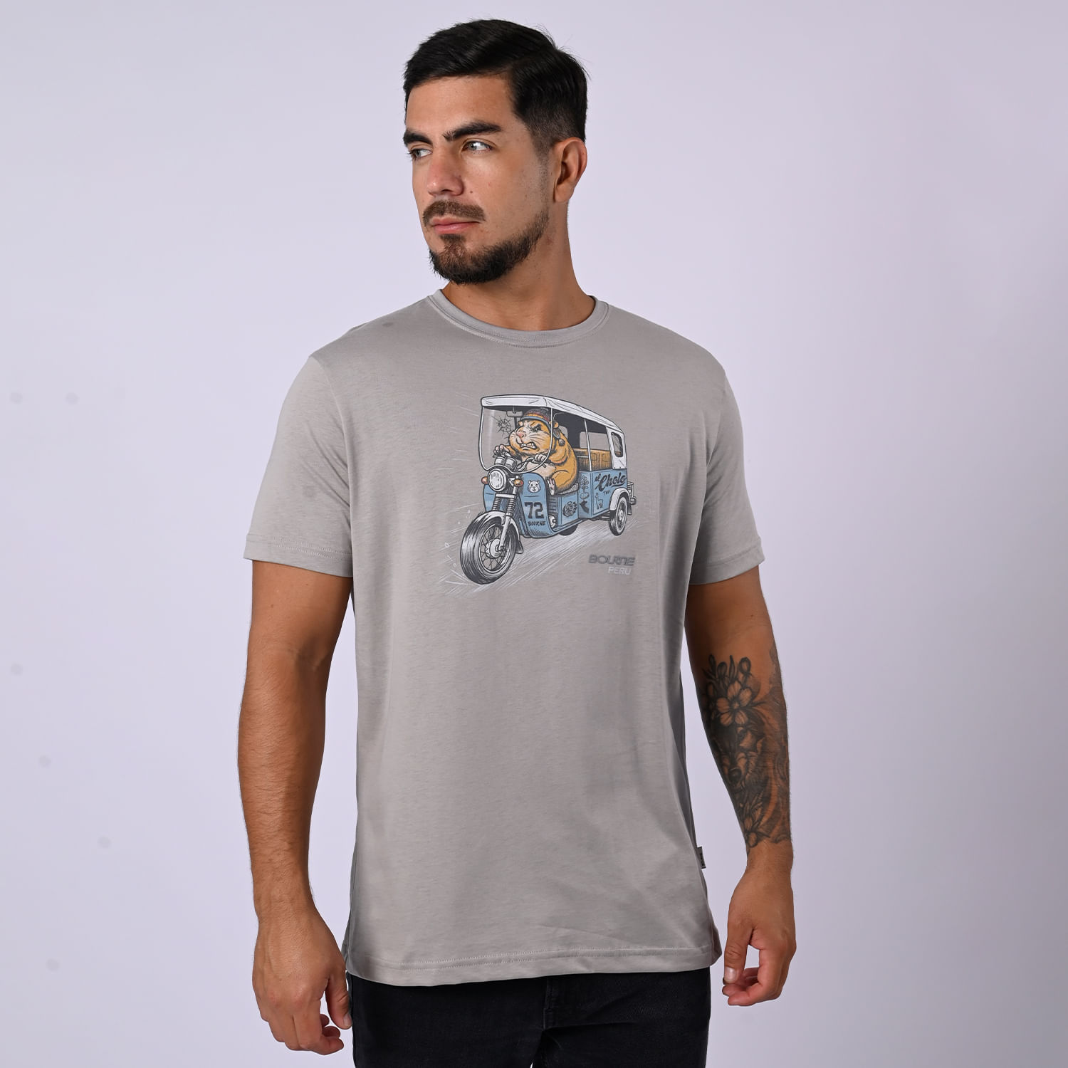 Polo Manga Corta Hombre Clasico 011 H26 Bourne Gris Claro Talla L