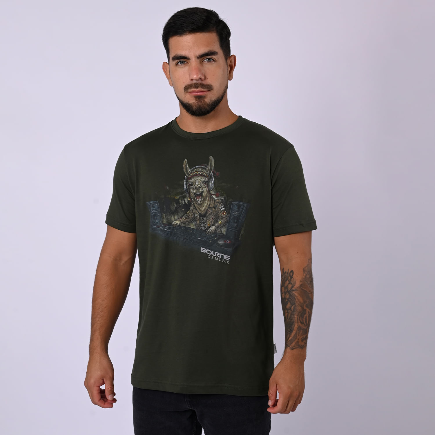 Polo Manga Corta Hombre Clasico 012 H26 Bourne Verde Militar Talla M