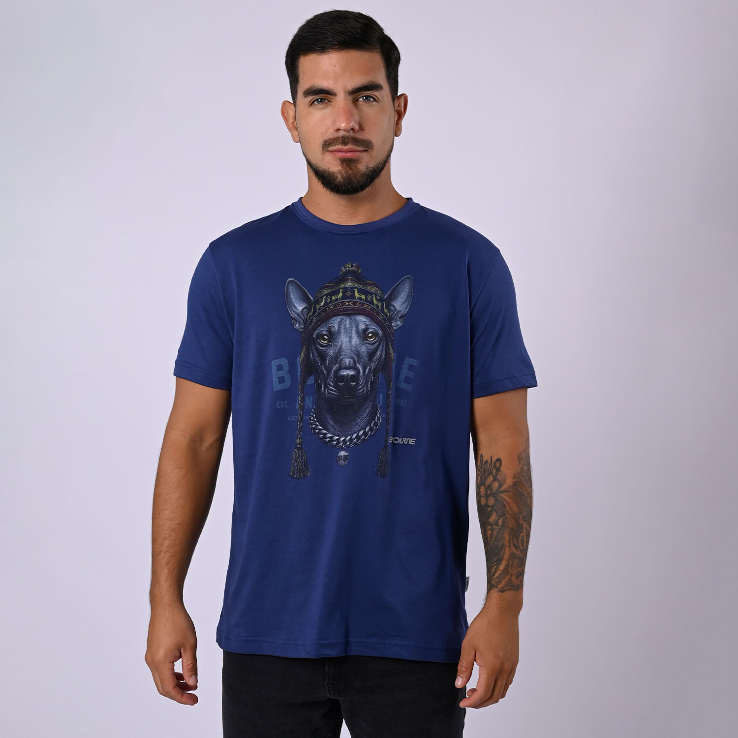 Polo Manga Corta Hombre Clasico 014 H26 Bourne Acero Talla M
