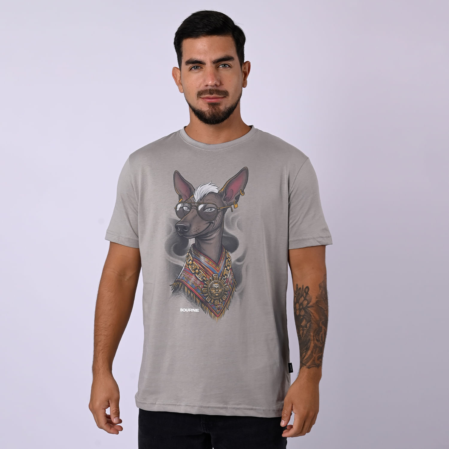 Polo Manga Corta Hombre Clasico 017 H26 Bourne Gris Claro Talla M